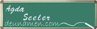 Agda Seeler Visitenkarte